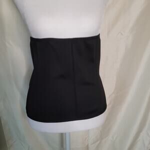 Black Waist Trainer Corset - Zipper & Hook Closure Medium